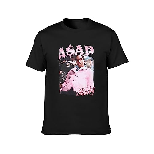 ASAP Rocky Portrait Mens Black T-Shirt M von HObiba