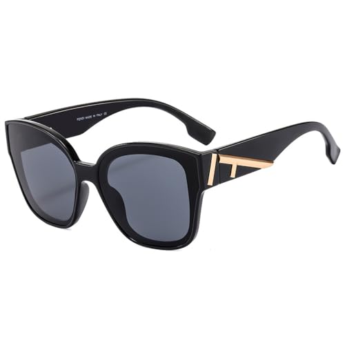 HPIRME Ankunft Vintage-Rahmen Damen Sonnenbrille mit UV400 für Reisen, C1, Einheitsgröße von HPIRME
