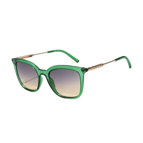HPIRME Brille Damen Herren Vintage Brille Legierung Rahmen Retro Mode (grün) von HPIRME