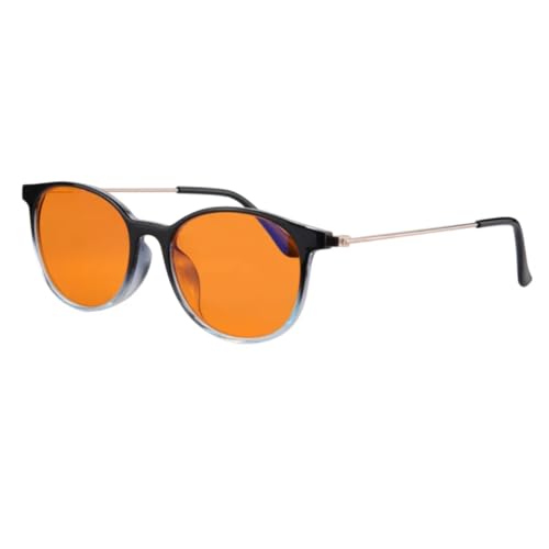HPIRME Lichtblockierende Brille für Damen (SH015C5 orangefarbene Linse) von HPIRME