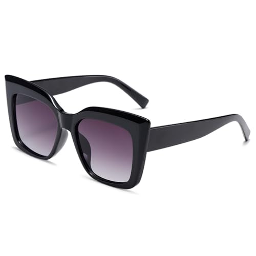 HPIRME Luxus Retro Brille Damen Sonnenbrille Vintage Lady Oversized (C1) von HPIRME