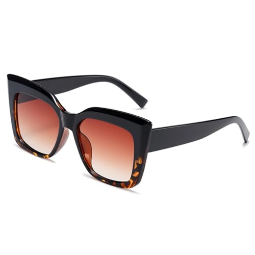 HPIRME Luxus Retro Brille Damen Sonnenbrille Vintage Lady Oversized (C7) von HPIRME