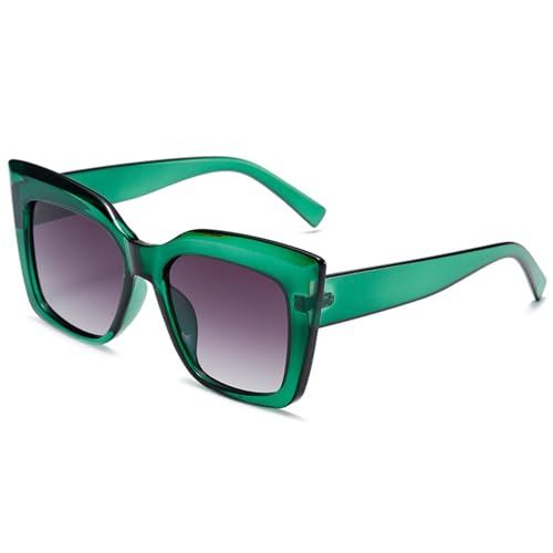 HPIRME Luxus Retro Brille Damen Sonnenbrille Vintage Lady Oversized (C8) von HPIRME