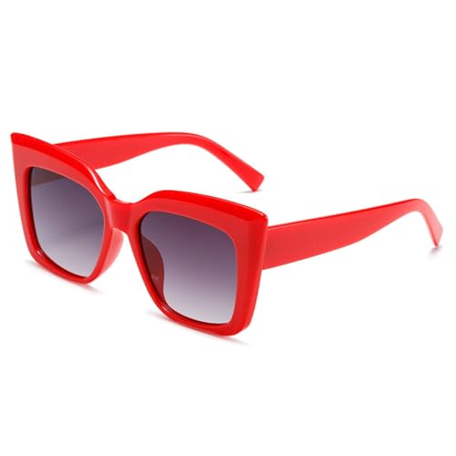 HPIRME Luxus Retro Brille Damen Sonnenbrille Vintage Lady Oversized (C9) von HPIRME