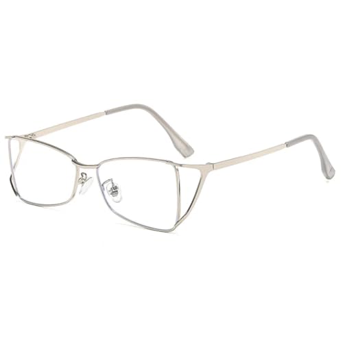 HPIRME Metall Vintage Brille Damen Luxus Herren Outdoor Punk Hohl Steampunk (Silber) von HPIRME