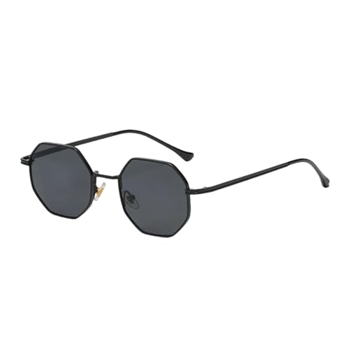HPIRME Mode Oval Brille Retro Herren Retro Metall Polygon Damen (2) von HPIRME