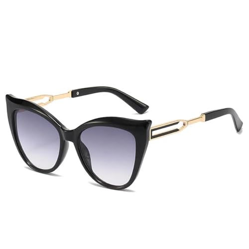 HPIRME Modische Damenbrille mit großem Rahmen (schwarz) von HPIRME