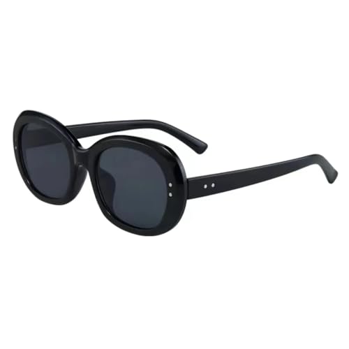HPIRME Ovale Form Polarisierte Brille Damen Stil Herren Damen (Schwarz Grau Polarisiert) von HPIRME