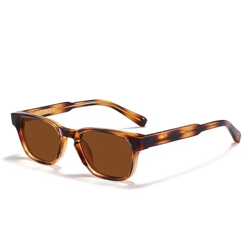 HPIRME Retro-Mode Polarisierte Brille Damen Herren Vintage UV400 Outdoor-Sonnenbrille (Leopard) von HPIRME