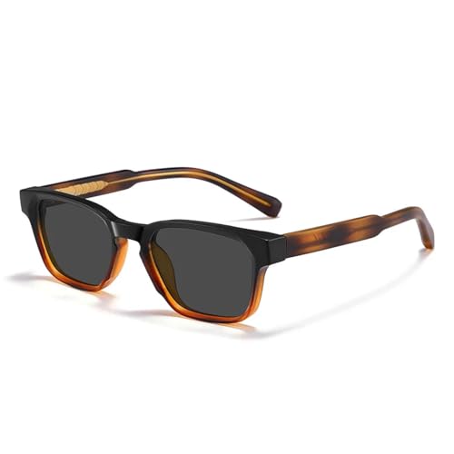 HPIRME Retro-Mode Polarisierte Brille Damen Herren Vintage UV400 Outdoor-Sonnenbrille (Schwarzer Leopard) von HPIRME
