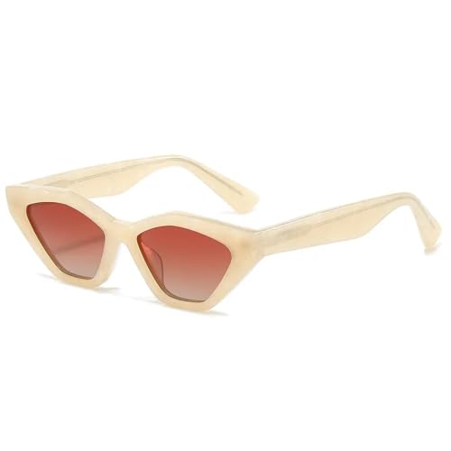 HPIRME Retro Polygon Brille Herren Damen Polarisierte Tac Linse Mode Autofahren Reiten UV400 (C4) von HPIRME