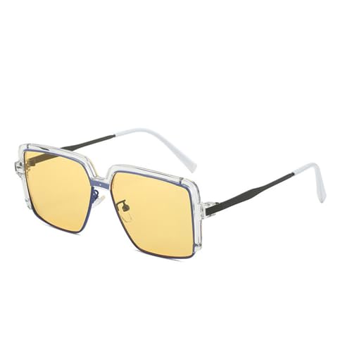 HPIRME Sommer Quadratische Sonnenbrille Männer Frauen Vintage Objektiv Fahren Sonnenbrille Streetwear Brillen, 5, Einheitsgröße von HPIRME