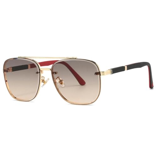 HPIRME Spring Foot Autofahrerbrille mit Metallrahmen (Gold TEA) von HPIRME