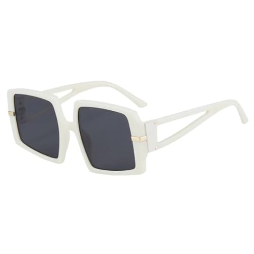 HPIRME Stil Brille Damen Vintage UV-Schutz Herren Damen (Beige Grau) von HPIRME