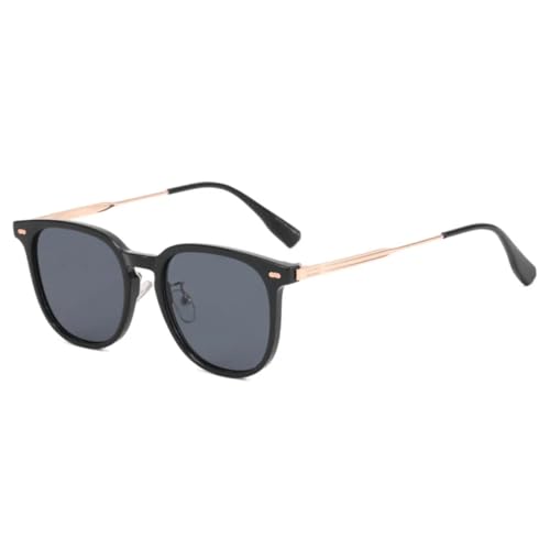 HPIRME Vintage-Brille für Damen, runde Form, für Damen und Herren (Gold, Schwarz, Grau) von HPIRME
