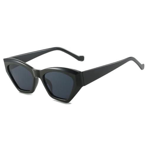 HPIRME Vintage Cat Eye Sonnenbrille Damen Quadratische Sonnenbrille Damen Retro Shades Brillen UV400,c1black,schwarz,Einheitsgröße von HPIRME