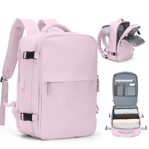 Easyjet Handgepäck Rucksack 45x36x20 Handkabinengepäck Reiserucksack Unter Dem Sitz Handgepäck Rucksack Flugzeug Reisetasche Weekendertasche Wanderrucksack Lässiger Tagesrucksack,G6-Lotuswurzel rosa von HPLQQ