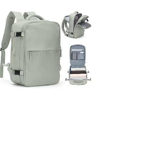 Easyjet Handgepäck Rucksack 45x36x20 Handkabinengepäck Reiserucksack Unter Dem Sitz Handgepäck Rucksack Flugzeug Reisetasche Weekendertasche Wanderrucksack Lässiger Tagesrucksack,G9-Grasgrün von HPLQQ