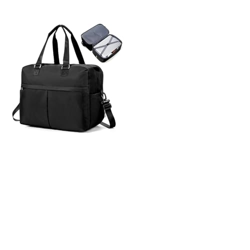 HPLQQ Weekender Reisetasche Damen Sporttasche 45x36x20 Easyjet Handgepäck Tasche Kliniktasche Travel Duffle Bag Schwimmtasche Trainingstasche mit ausziehbarem Fach für Flugzeug Reisen,B2-Armeegrün von HPLQQ