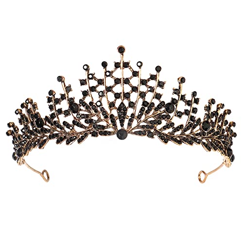 Schwarz Tiaras und Kronen für Frauen Mädchen Gothic Krone Kopfbedeckung Halloween Dekorationen Geburtstag Tiara Vintage Schwarz Strass Barock Königin Hochzeit Brautkrone Schwarz Tiaras und Kronen für Frauen Mädchen Gothic Krone Kopfbedeckung Halloween Dekorationen Geburtstag Tiara Vintage Schwarz Strass Barock Königin Hochzeit Brautkrone von HPMAISON