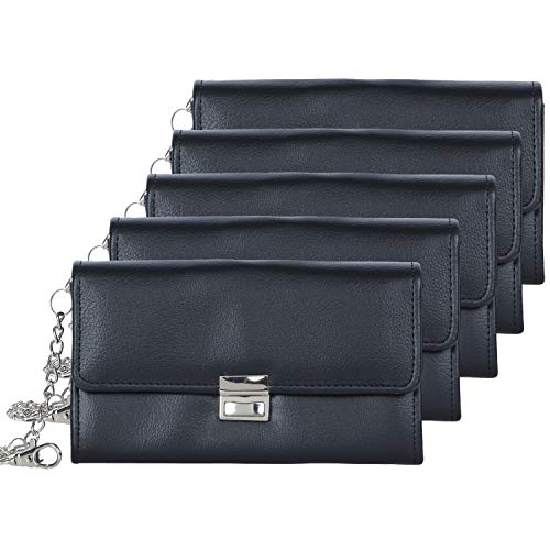 HPPY Aktion Sparset 3X Kellnerportemonnaie – robuste Kellnerbörse mit Holster, Kette & Geldtester – Kellnertasche für Gastronomie & Taxi, Farbe: Schwarz von HPPY