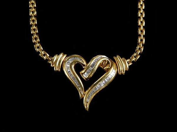 Diamant Herz Halskette - 1049Ln261 von HPSJEWELERS