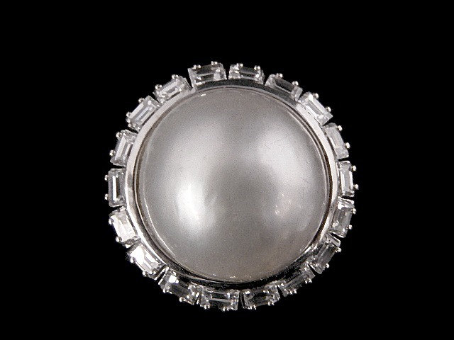 Diamant Perle Ring-2230Ja3803 von HPSJEWELERS