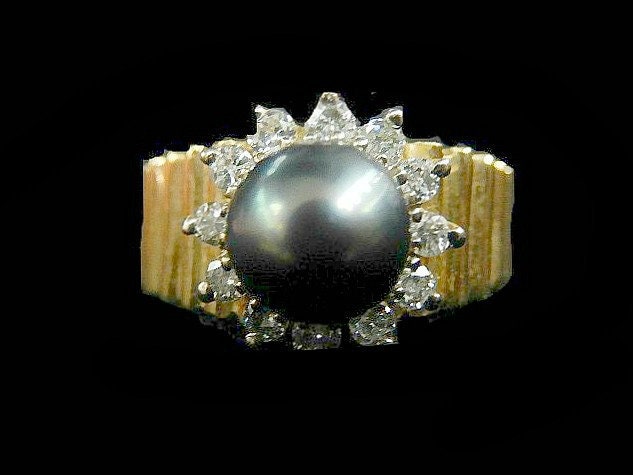 Diamant-Perle Ring - 3726Ja4567 von HPSJEWELERS