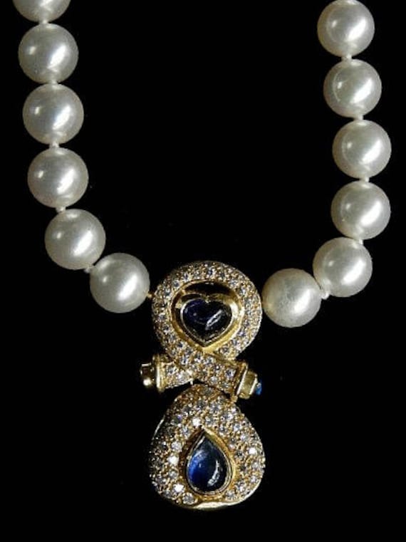 Diamant Perlen Kette 2701Mv224 von HPSJEWELERS