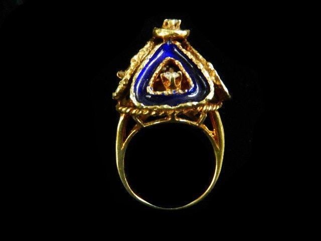 Diamant Pyramide Ring -5029Tt304 von HPSJEWELERS