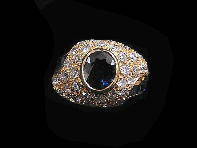 Diamant-Saphir-Ring 2232Rv171 von HPSJEWELERS