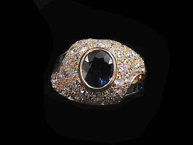 Diamant-Saphir-Ring 2232Rv171 von HPSJEWELERS