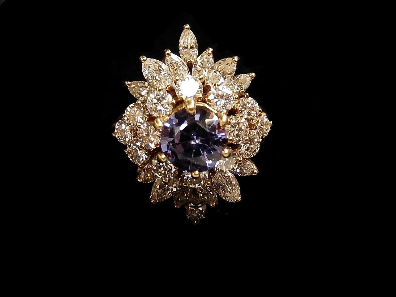 Diamant Tansanit Ring 6837B3670 von HPSJEWELERS