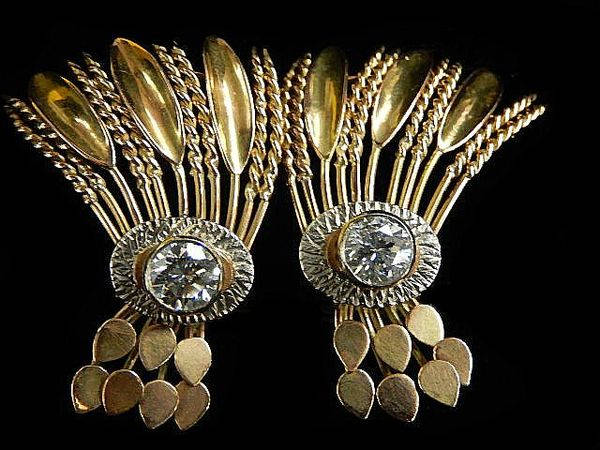 Diamant-Wirbel-Ohrringe 3698Ja4374 von HPSJEWELERS