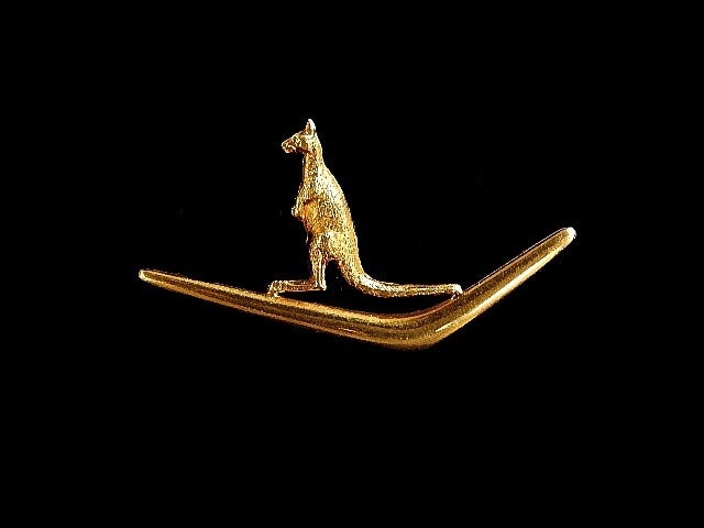 Känguru~Boomerang Anstecknadel - 6252Zl243 von HPSJEWELERS