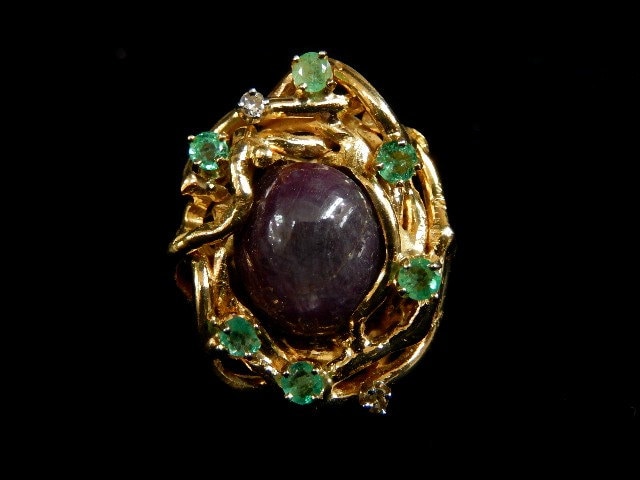 Rubin Stern Ring 6634Tt von HPSJEWELERS