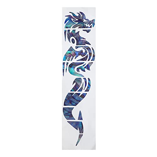 HPZIHUIT Guitar Griffbrettaufkleber Ultra Thin Dragon Muster Dekorative Einfach Installieren Sie langlebiges Haustiermaterial 19 cm Länge Schöner Gitarrenfingerboard-Aufkleber von HPZIHUIT