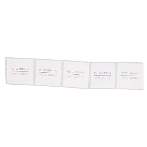 Haftbezeichnungen rechteckiger Aufkleber wasserdicht für Flaschen und Dokumente (Universal Tag 5 Gitter (Nachfüllflasche 32 * 32 mm)) von HPZIHUIT
