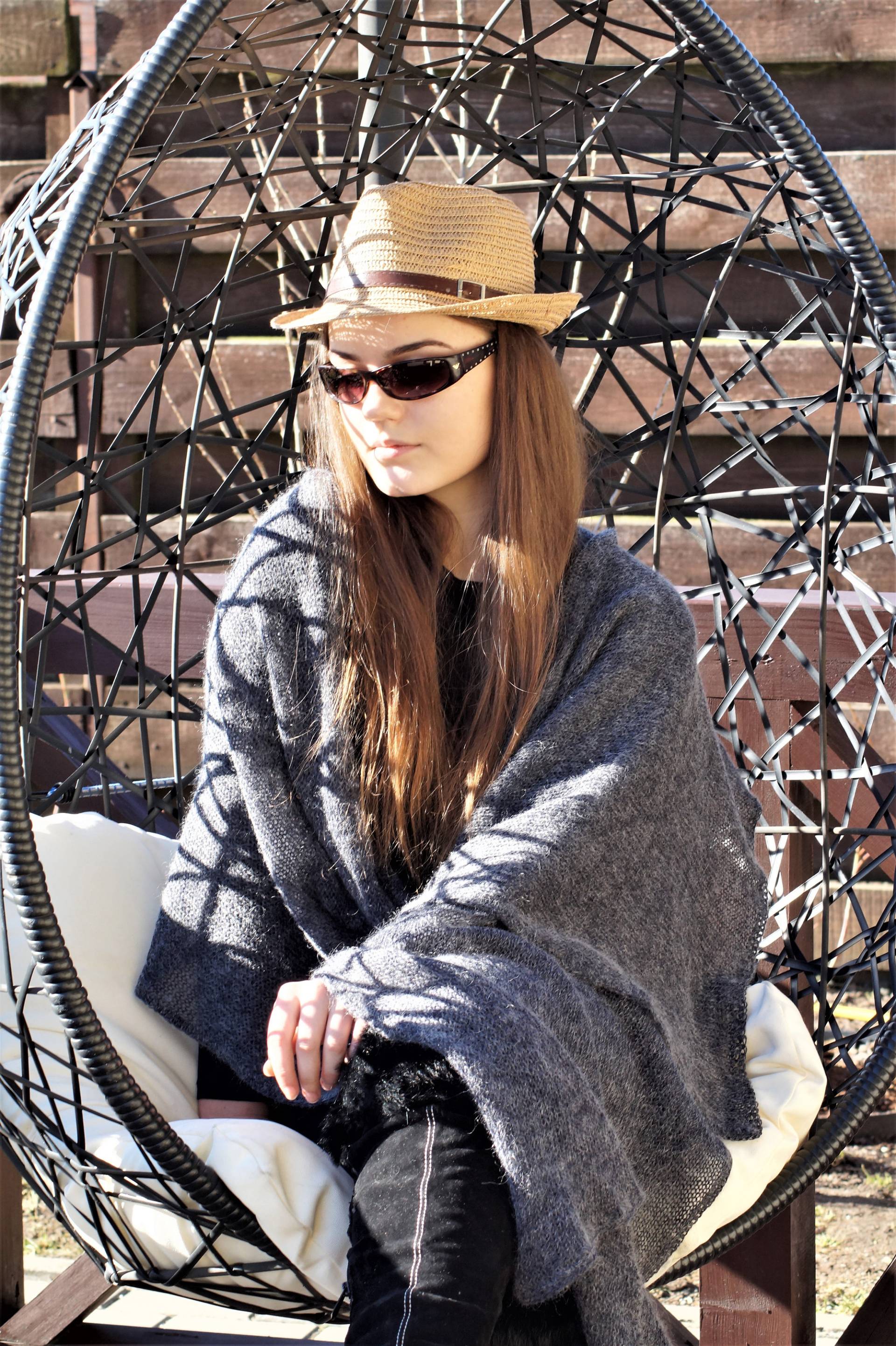 Alpaka Wolle Schal, Blauer Schal, Mohair Schal, Braut Schal, Handgefertigter Schal, Wollschal, Hochzeit Schal, Frauen Accessoires, Gestrickter Schal von HPstoreLT