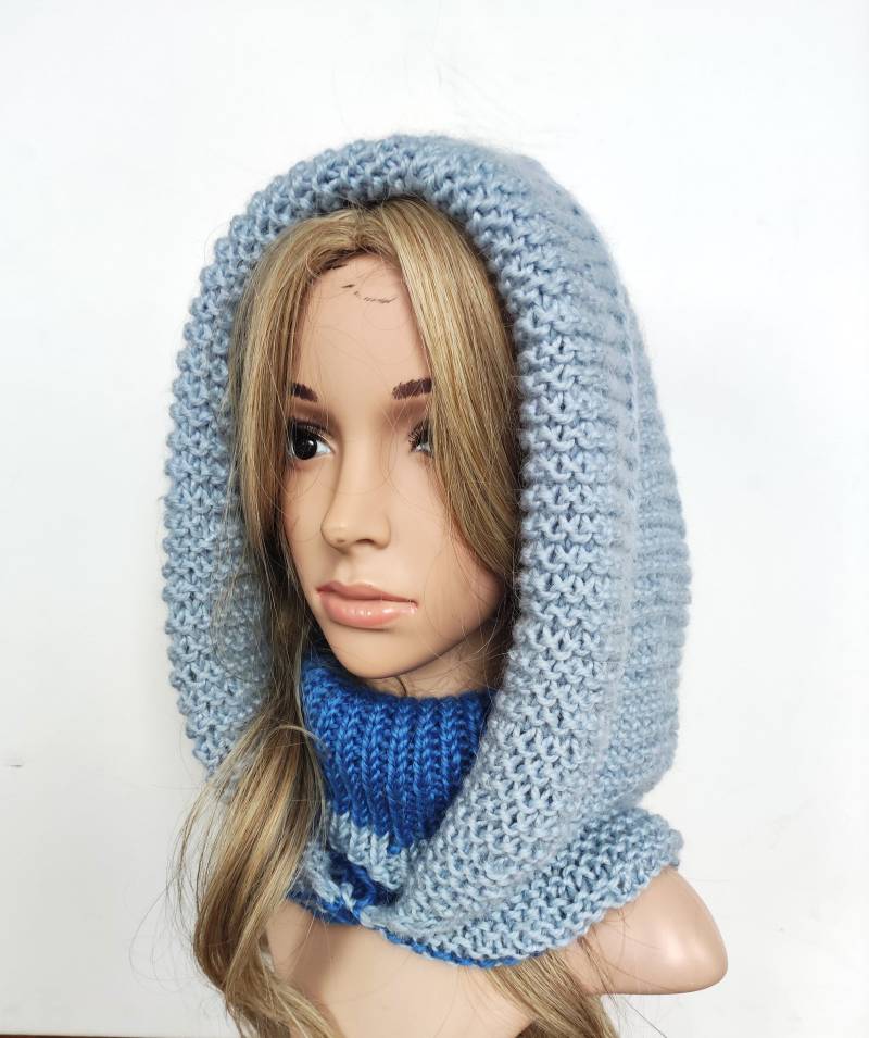 Blaue Alpaka-Wolle Handgefertigte Wintermütze, Hellblaue Farbe Hut, Gestrickte Haube, Alpaka-Wollmütze, Strickmütze Blaue Alpaka-Wolle Handgefertigte Wintermütze, Hellblaue Farbe Hut, Gestrickte Haube, Alpaka-Wollmütze, Strickmütze von HPstoreLT