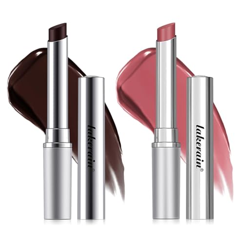 2PCS Honey Lipstick, Black & Pink Hydrating Tinted Lip Balm For Dry Lips, Nourishing Natural Dark Cherry Tint Lipstick Lip Care Makeup (#2PCS) von HQDA
