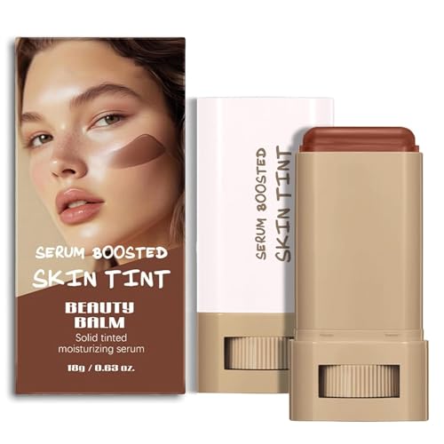Beauty Balm Serum Boosted Skin Tint – Hydrating Tinted Moisturizer Foundation Stick, Portabl Moisturizing Contour Stick for Face Makeup (Colour, # 02) von HQDA