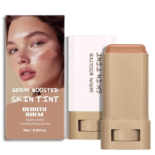 Beauty Balm Serum Boosted Skin Tint – Hydrating Tinted Moisturizer Foundation Stick, Portabl Moisturizing Contour Stick for Face Makeup (Colour, # 06) von HQDA
