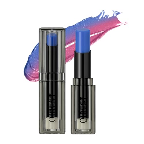 Colour Changing Lip Balm & Cheek Tint – Moisturising Lipstick with Long-Lasting Hydration, Natural PH Adjustable Tint for Lips & Cheeks (#Blue) von HQDA