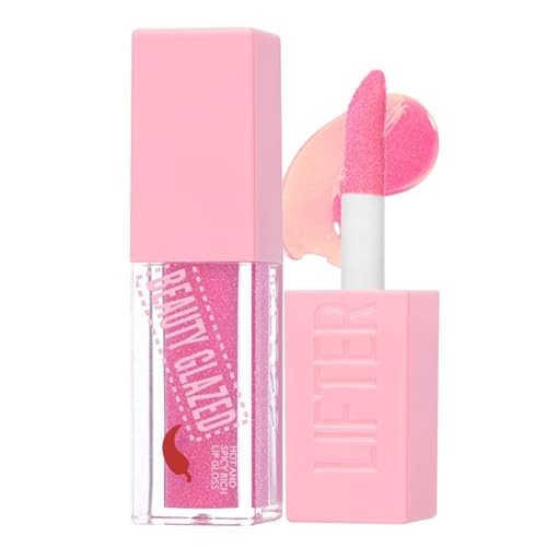 Hot And Spicy Rich Lip Gloss - Lasting Plump Moisturising & Nourishing Liquid Lipstick, Non-Sticky Lip Glaze Glossy Finish Makeup for Women (Color, # 02) von HQDA