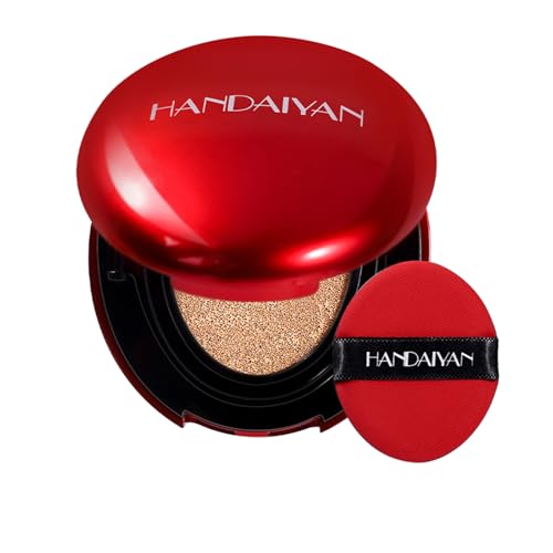 Cushion Foundation, Natural Full Coverage & Weightless Foundation, 24 Hours Durable Luster, Moisturizing Lasting Skin Cushion (Color, #01) von HQDA