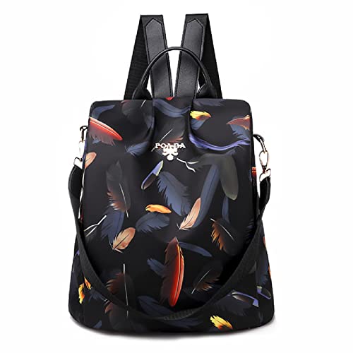 HQQN Mode Anti-Diebstahl-Frauen-Rucksäcke Berühmte wasserdichte Oxford-Frauen-Rucksack-Damen-Rucksack mit großer Kapazität,Style-E von HQQN