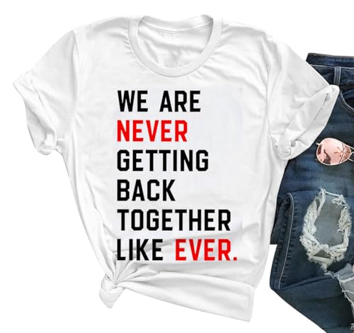 We are Never Getting Back T-Shirt A Lot Going On at The Moment Shirt, Damen Weiß 1, Klein von HQZIBEC