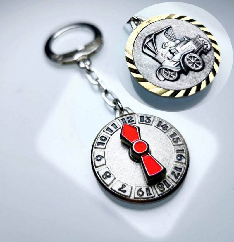 HR Autocomfort Schlüsselanhänger Metall Auto Schlüsselsammler aus 1956 Parkzeit Merker Tin Lizzy Ford HR Autocomfort Schlüsselanhänger Metall Auto Schlüsselsammler aus 1956 Parkzeit Merker Tin Lizzy Ford von HR Autocomfort