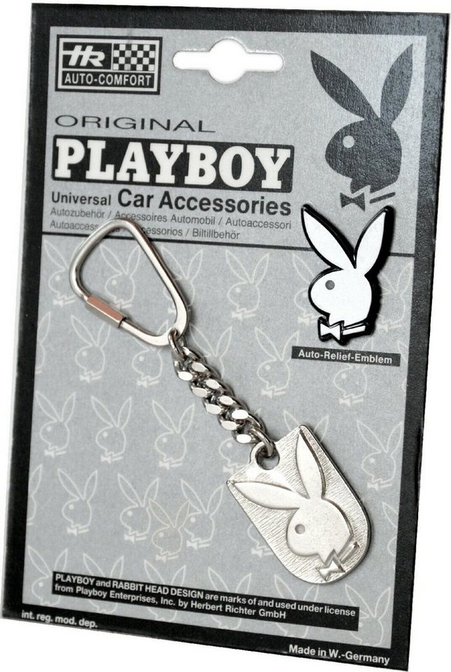 HR Autocomfort Schlüsselanhänger Set Silbergrauer Metall PLAYBOY Schlüsselanhänger Hase BUNNY HR Autocomfort Schlüsselanhänger Set Silbergrauer Metall PLAYBOY Schlüsselanhänger Hase BUNNY von HR Autocomfort
